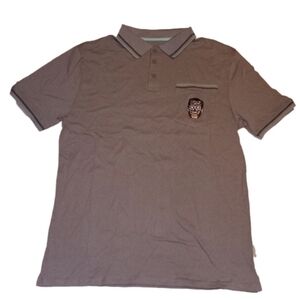 They Live Alien Movie Fright-rags.com Men's Polo NWOT 2XL Grey & blue